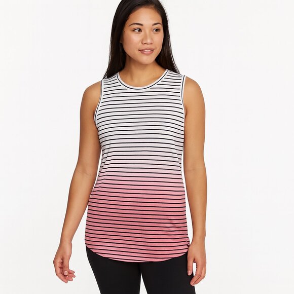 The North Face Pink Ombre Striped Tank Top - Picture 1 of 5